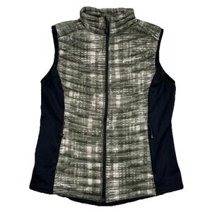 Eddie Bauer First Ascent Stormdown 800 Vest Full Zip Black Gray Women's Small